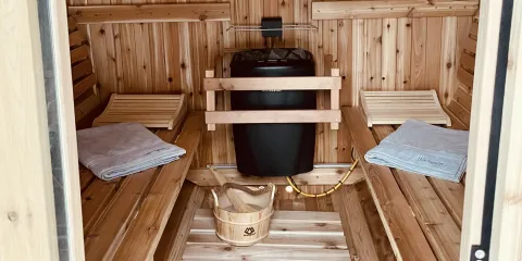 Sauna von innen